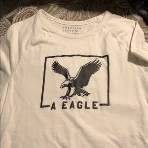 American eagle boys white t shirt